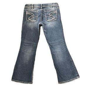 🤠 SILVER JEANS Suki Blue Bootcut Wide Leg Cowboy Western Denim, Men’s Size 34/30